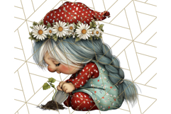 Farmer Gnome Clipart, Cute Farm Gnomes PNG Illustrations Product Image 4