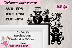 Christmas gingerbread door corner svg Product Image 2