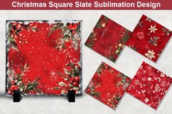Christmas Square Sublimation Slate Designs Product Image 1