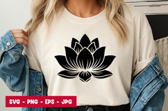 Bold Lotus SVG PNG Product Image 1