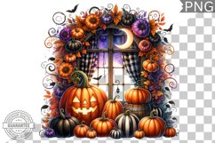 Halloween Window Sublimation - Clipart PNG Bundle Product Image 11