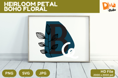 Heirloom Petal Boho Floral Monogram Product Image 1