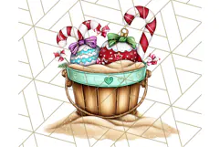 Christmas Penguins The Beach Clipart PNG, Tropical Holiday Product Image 4