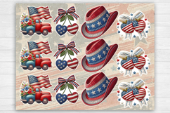 4-th of July. Print &amp; Cut Stickers PNG Product Image 2