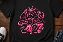 Class of 2027 Graduation Shirt PNG Sublimation Design Product Image 5