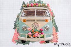 Watercolor Boho Caravan Clipart PNG Product Image 1