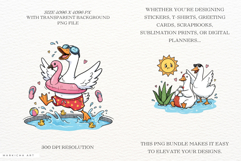Pool Day Silly Goose Clipart Product Image 2