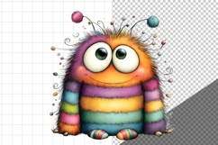 Watercolor Monster, Whimsical, Product Image 5