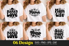 Mama Love Blossom Best Mom SVG PNG Product Image 1