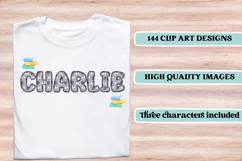 I Love Books Seamless Patterns, Book Lover doodle letters Product Image 7