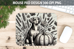 Dog Mouse pad Sublimation - Thanksgiving PNG Design Product Image 1
