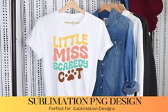 Little Miss Scaredy cat Sublimation | Cat Sublimation Product Image 1