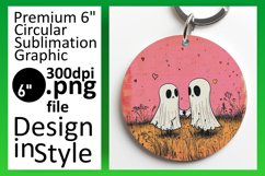 Valentine's Ghost Circle Print Product Image 1