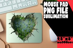 Floral Fantasy 3D Heart Mousepad Product Image 1
