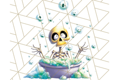 Quirky Skeleton Clipart PNG, Funny Halloween Bones Art Product Image 4