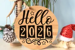 Hello 2026 Svg, New Years Svg, New Years Eve Svg, 2026 Svg. Product Image 9