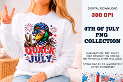 Quack of July Duck PNG | Sublimation DTF Product Image 7