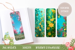 Spring Flowers Bookmark Designs, Nature Bookmark Print Product Image 1