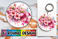 Cheerful Car Coaster Circle PNG, Flowers Product Image 1