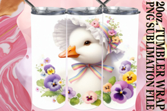 Cheerful Mornings 20oz tumbler wrap, Goose Product Image 1