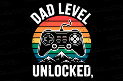 Dad level Unlocked svg | Father&#039;s day Svg | Svg Files Product Image 1