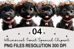 Whimsical Sweet Spaniel Clipart Sweet Spaniel Png Product Image 1