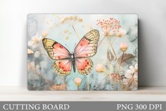 Butterfly Cutting Board. Kitchen Cutting Board Sublimation Product Image 1