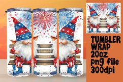Stars and Stripes Gnome Tumbler Wrap Product Image 1