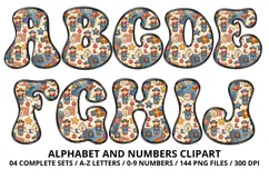 Vintage Toys Alphabet and Numbers PNG 300 DPI Product Image 2