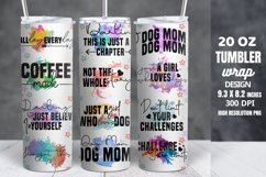 Motivational Quotes Tumbler Wrap Sublimation Product Image 1