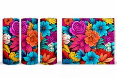 Flowers Tumbler Design. Flowers Tumbler Sublimation Product Image 2