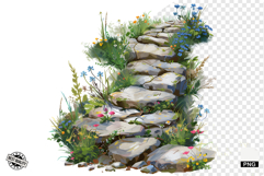 Wildflowers Pathway Clipart Product Image 1