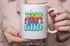 I love jesus but i cuss a little PNG Product Image 3