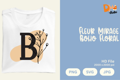 Fleur Mirage Boho Floral Monogram Product Image 1
