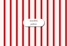 Red and Blush Vertical Stripes Seamless Valentine Pattern Product Image 1