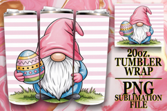 GIFT OF SUNSHINE 20oz TUMBLER WRAP, Easter Gnomes Product Image 1
