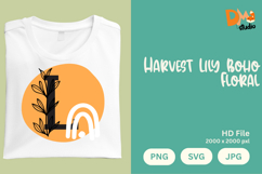 Harvest Lily Boho Floral Monogram Product Image 1