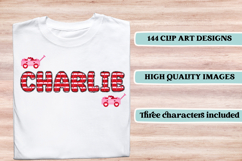 Valentine Alphabet Clip Art, valentines day letters doodle Product Image 6