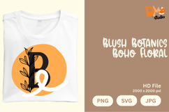 Blush Botanics Boho Floral Monogram Product Image 1