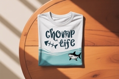 Shark Font | Ocean Font SVG OTF DXF | Summer Alphabet Product Image 4