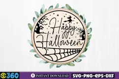 Happy halloween SVG, Halloween Door Sign SVG Product Image 2