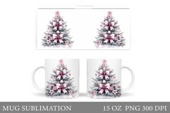 Christmas Tree Mug Design. Christmas Tree Mug Sublimation Product Image 1