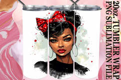 Joyful Inspirations 20oz tumbler wrap, Xmas Girl Product Image 1