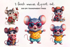 Beach Mouse Clipart PNG Product Image 1
