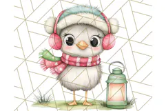 Muted Cute Safari Christmas Animal PNG Clipart, Holiday Png Product Image 4