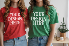 Bella Canvas 3001 Couple Mockup , BC3001 Couple mockup Product Image 1