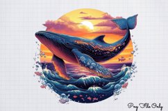 Whales Clipart designs Bundle PNG Product Image 13