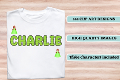 Nautical Princess png alphabet, princess letters doodle Product Image 6