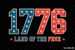 1776 land of the free svg | 4th of july Svg | Svg Cut Files Product Image 1