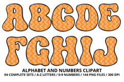 Summer Alphabet &amp; Numbers PNG Clipart Doodle Letters 300 DPI Product Image 2